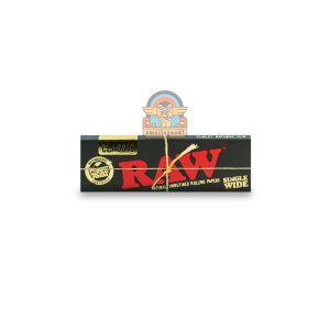 RAW BLACK Rolling Paper Single Wide Ultra Thin (70 mm)