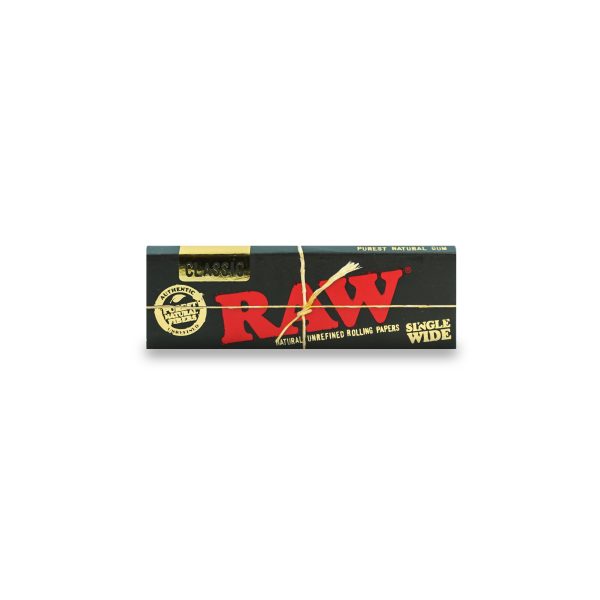 RAW BLACK NATURAL Rolling Paper 1 1/4 (Medium Size - 79 mm)