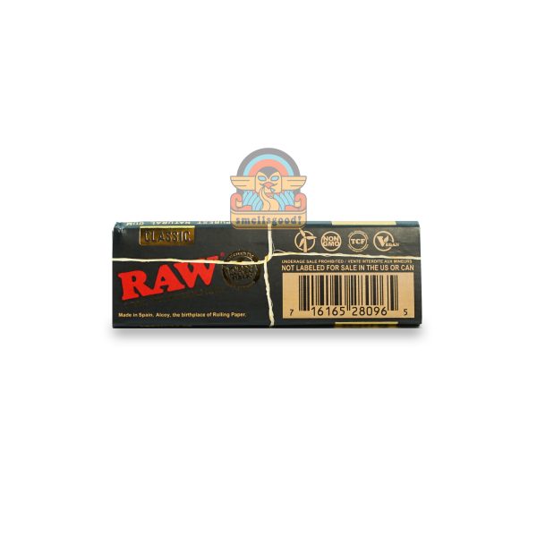 RAW BLACK NATURAL Rolling Paper 1 1/4 (Medium Size - 79 mm)