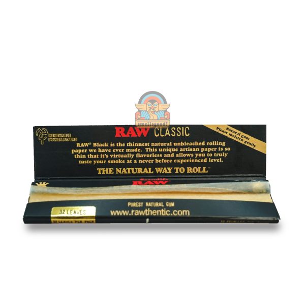 RAW BLACK NATURAL Rolling Paper Kingsize (110 mm)
