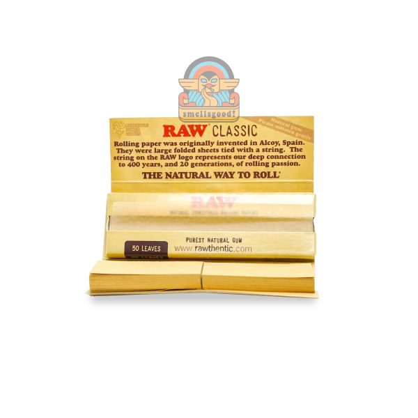 RAW CLASSIC CONNOISSEUR 1 1/4 (PAPER + TIPS ) Rolling Paper (79 mm)