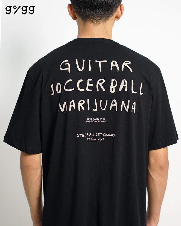 GIGG - Journey - Kaos Hitam Pria - Cotton Combed 24's - Baju Kaos Bob Marley - Atasan Pria