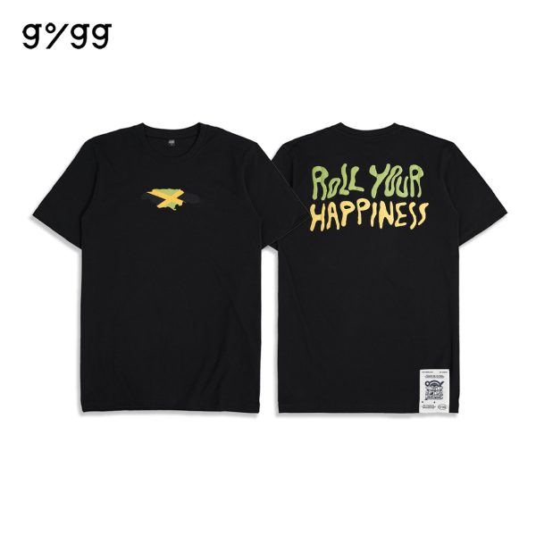 GIGG x Smellsgood - TShirt Roll You Happiness - Cotton Combed 24's - Baju Kaos Cowok - Atasan Pria