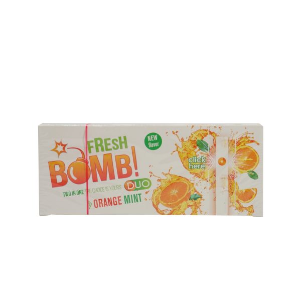 FRESH BOMB Orange Mint Cigarette Tube with Click - Selongsong Rokok