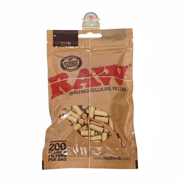 RAW Slim Cellulose Filter Tips - Isi 200 filters