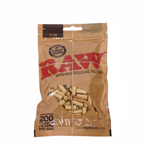 RAW Slim Cellulose Filter Tips - Isi 200 filters