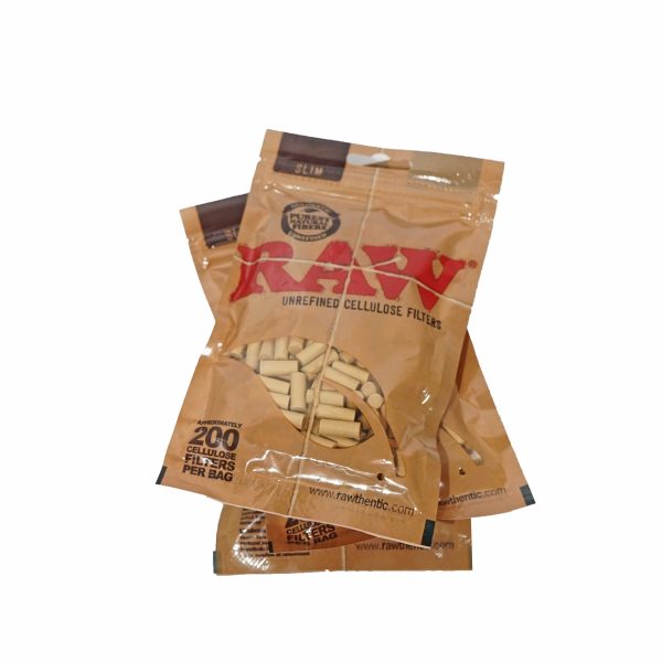 RAW Slim Cellulose Filter Tips - Isi 200 filters