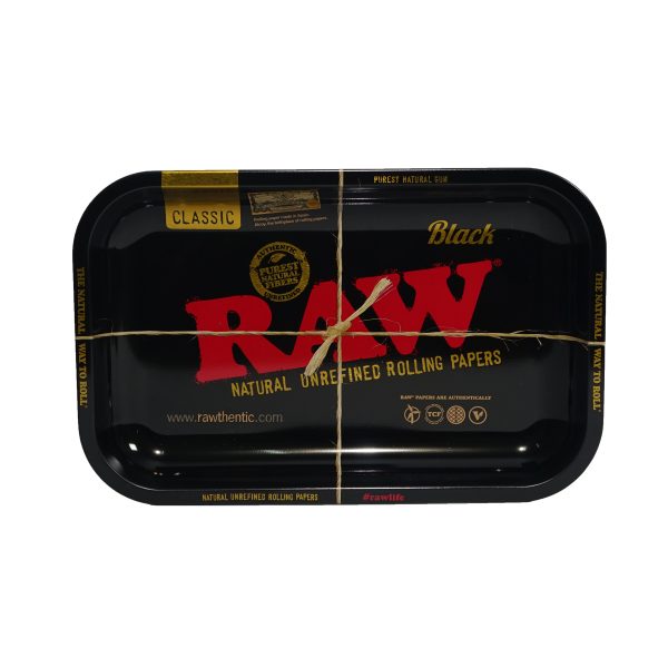 RIC01869 RAW Metal Tray Black Design (Medium Size)