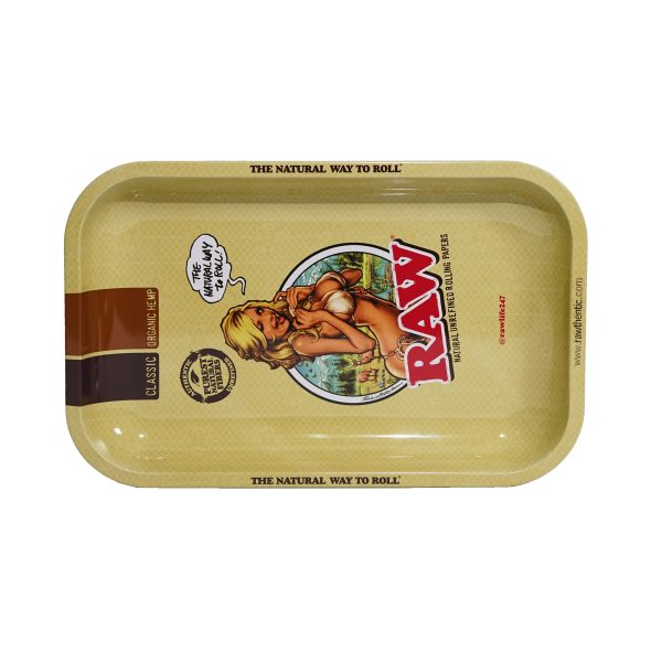 RIC01870 RAW METAL Tray Girl Design (Medium Size)