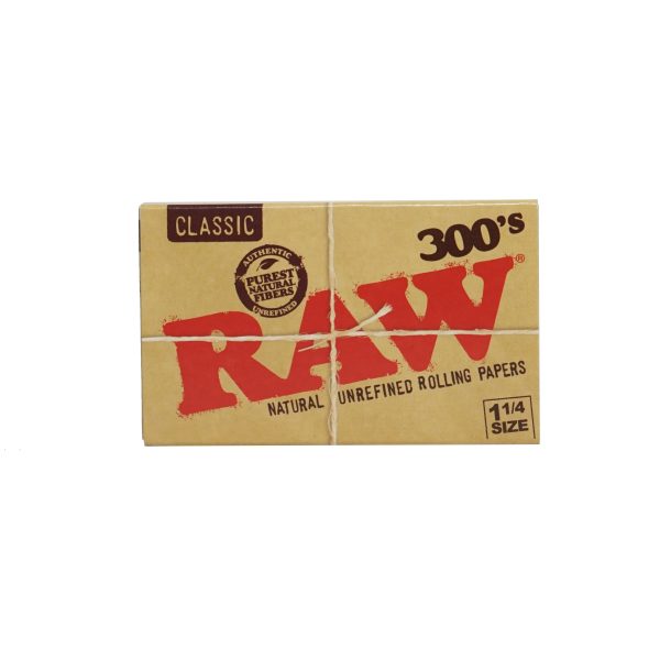 RIC03322 RAW 300's CLASSIC Rolling Paper 1 1/4 (Medium Size - 79 mm)