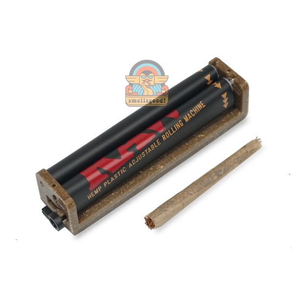 RAW 2-WAY ROLLING MACHINE BLACK Kingsize (110mm) - Alat Linting Tembakau Premium