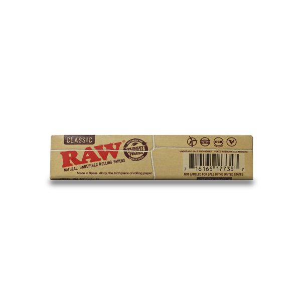 RIC03928 RAW Classic Natural Rolling Paper Kingsize (110 mm)
