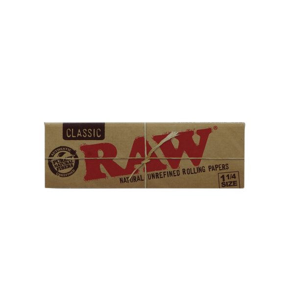 RAW Classic Natural Rolling Paper 1 1/4 (Medium Size - 79 mm)