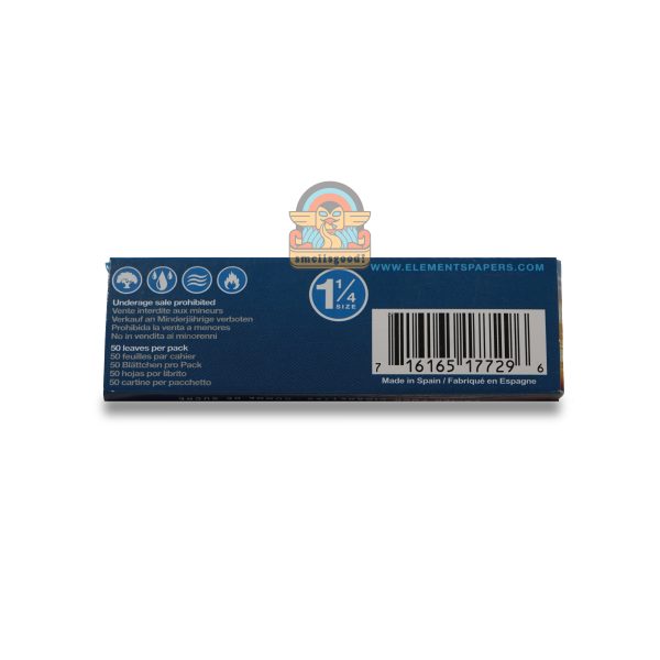 ELEMENTS Rice Paper Size 1 1/4 (79 mm). Rolling Paper with Magnetic Closure