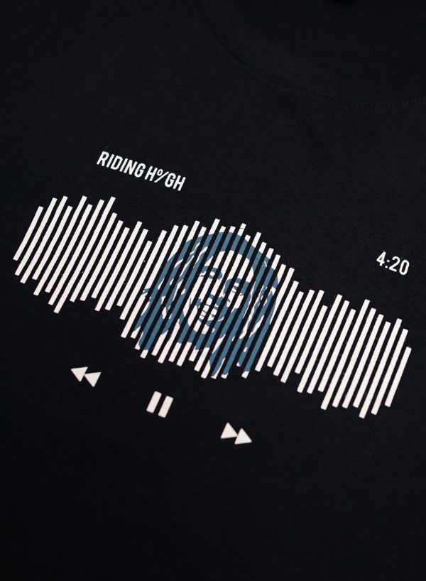 GIGG - Bob Peace - Black Basic Tshirt - Cotton Combed 30's - Baju Kaos Hitam Cowok