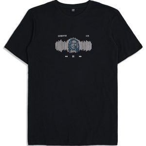 GIGG - Bob Peace - Black Basic Tshirt - Cotton Combed 30's - Baju Kaos Hitam Cowok