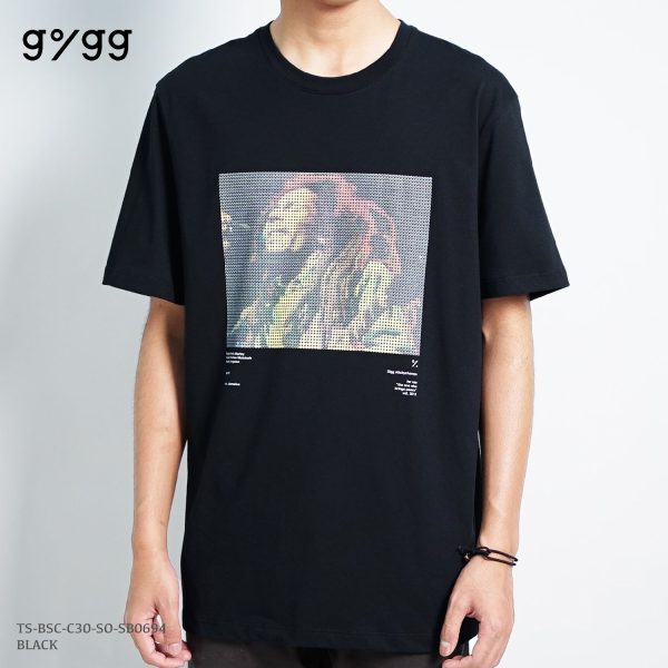 GIGG - Round Marley - Black Basic Tshirt - Cotton Combed 30's - Baju Kaos Hitam Cowok - Atasan Pria