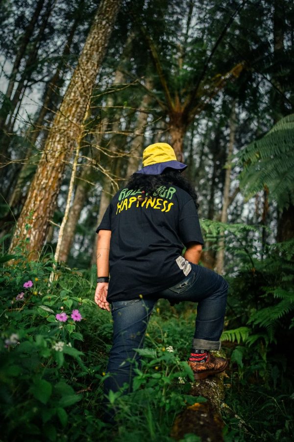 GIGG x Smellsgood - TShirt Roll You Happiness - Cotton Combed 24's - Baju Kaos Cowok - Atasan Pria