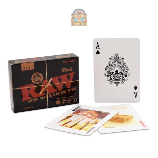 black-playing-card RAW Black Pack of Cards - Kartu Remi Premium RAW