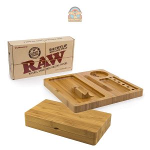 RAW Rolling Tray Bamboo Magnetic - Box Penyimpanan Bambu RAW Magnet