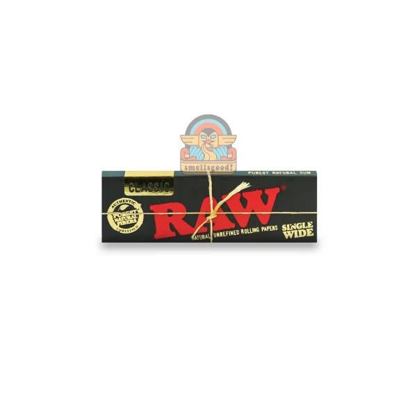 RAW BLACK Rolling Paper Single Wide Ultra Thin (70 mm)