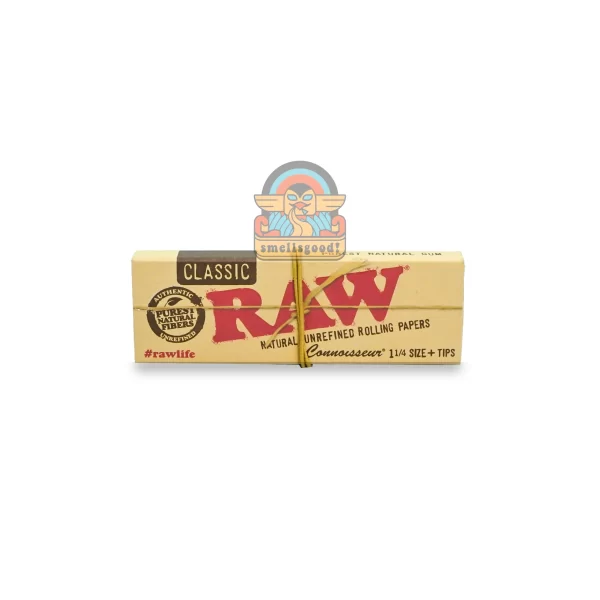 1-79-of-151-scaled RAW CLASSIC CONNOISSEUR 1 1/4 (PAPER + TIPS ) Rolling Paper (79 mm)
