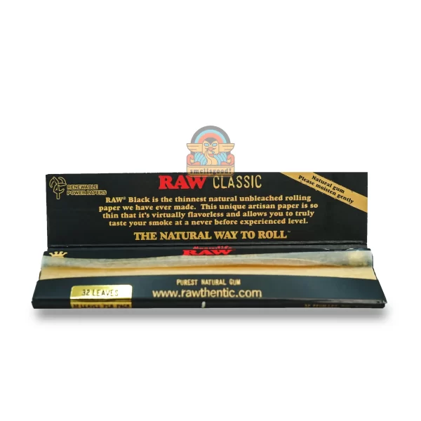 RAW BLACK NATURAL Rolling Paper Kingsize (110 mm)