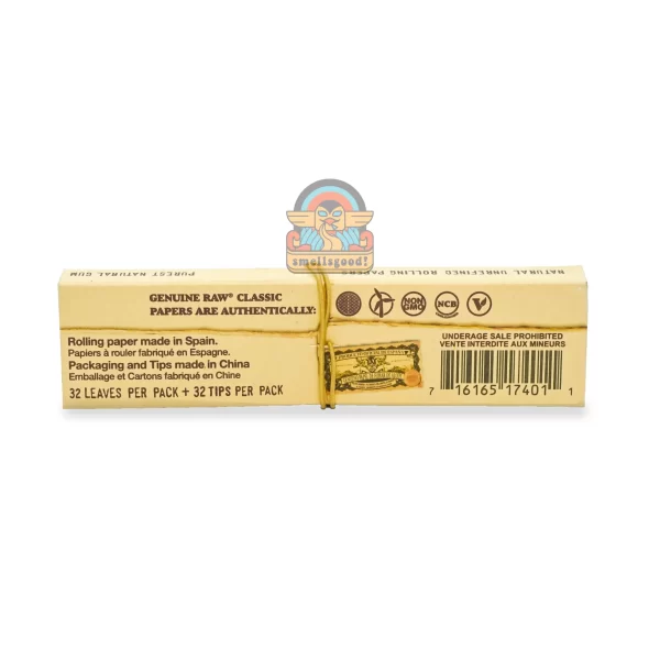 RAW CLASSIC CONNOISSEUR Kingsize (PAPER + TIPS ) Rolling Paper (110 mm)