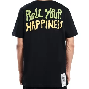 4A-TS-SMELLSGOOD-2-BLACK-10 GIGG x Smellsgood – TShirt Roll You Happiness – Cotton Combed 24’s – Baju Kaos Cowok – Atasan Pria