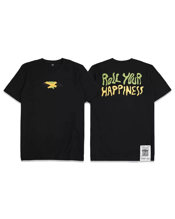 GIGG x Smellsgood – TShirt Roll You Happiness – Cotton Combed 24’s – Baju Kaos Cowok – Atasan Pria