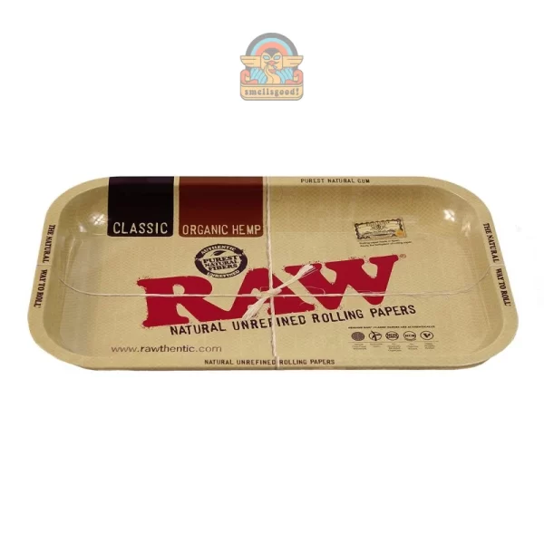 RAW Cache Box, Wooden Box with Metal Rolling Tray - Box Kayu Penyimpanan RAW Original + Tray (Nampan)