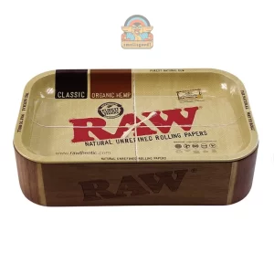 RAW-cache-box RAW Cache Box, Wooden Box with Metal Rolling Tray - Box Kayu Penyimpanan RAW Original + Tray (Nampan)