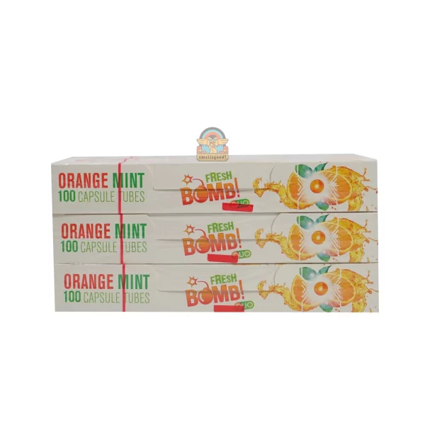 FRESH BOMB Orange Mint Cigarette Tube with Click – Selongsong Rokok