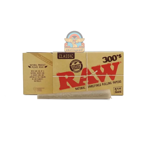 RAW 300’s CLASSIC Rolling Paper 1 1/4 (Medium Size – 79 mm)