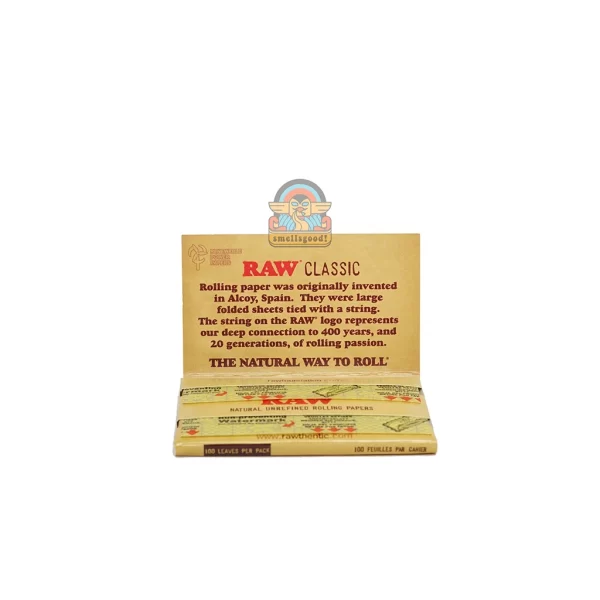 RIC08839 RAW CLASSIC Rolling Paper Single Wide (70 mm) 100 lembar