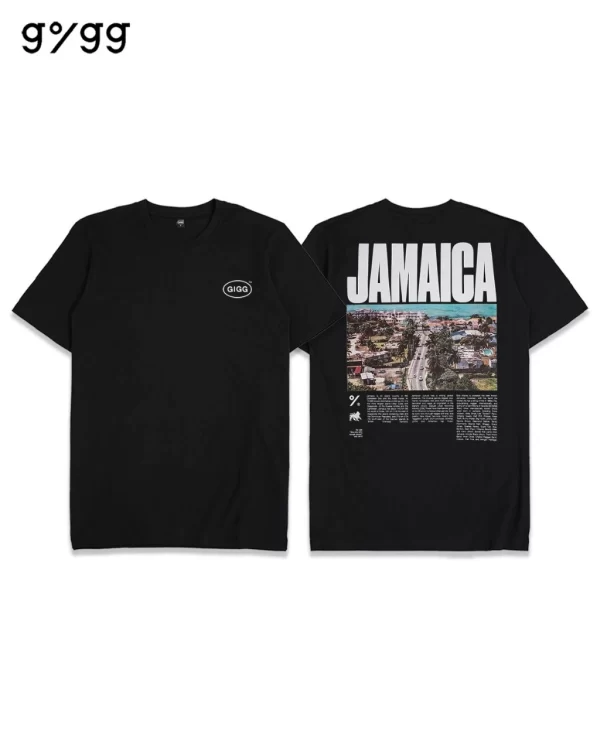 Gigg – Jamaican – Kaos Pria – Cotton Combed 24’s – Baju Hitam Pria – Tshirt Reggae Jamaika