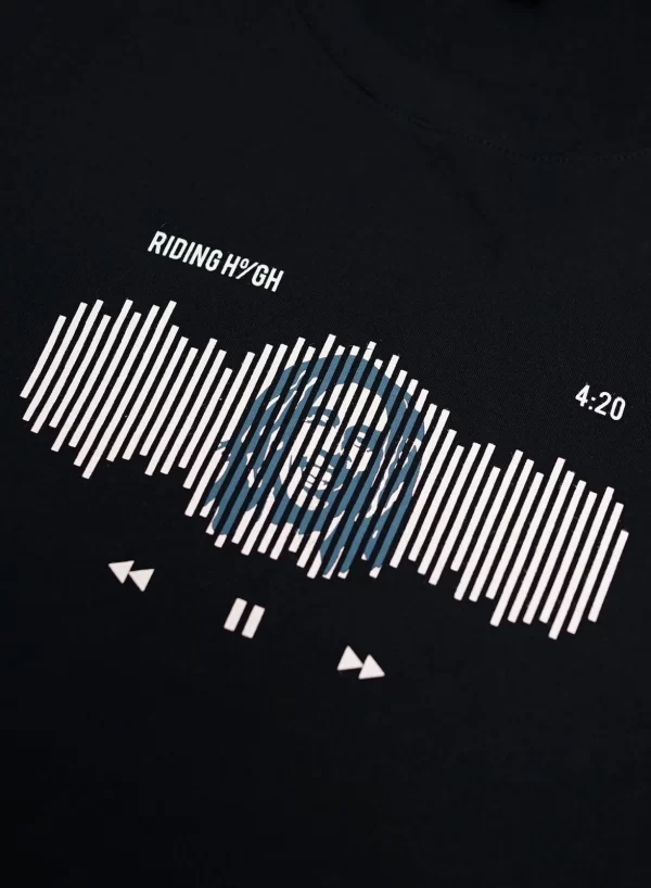 GIGG – Bob Peace – Black Basic Tshirt – Cotton Combed 30’s – Baju Kaos Hitam Cowok