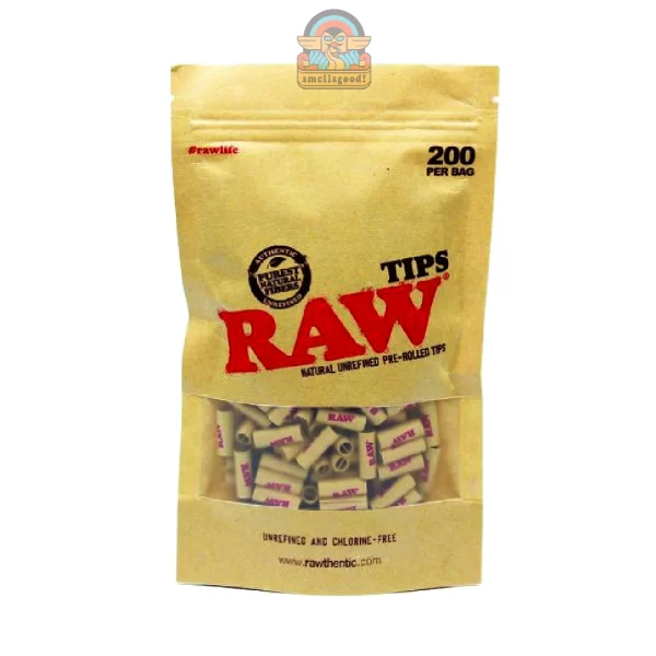 tips-RAW-200-2 RAW Pre-Rolled Tips Bag of 200 – Isi 200 pcs