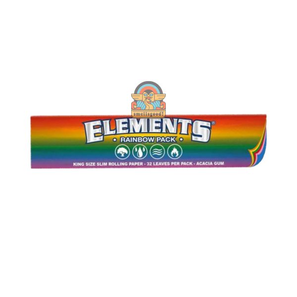 Elements Rainbow Connoisseur King Size Slim Papers + Tips