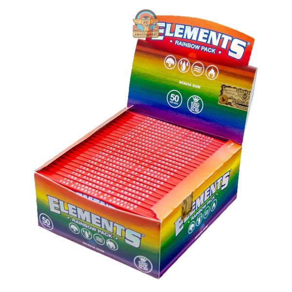 Elements Rainbow Connoisseur King Size Slim Papers + Tips